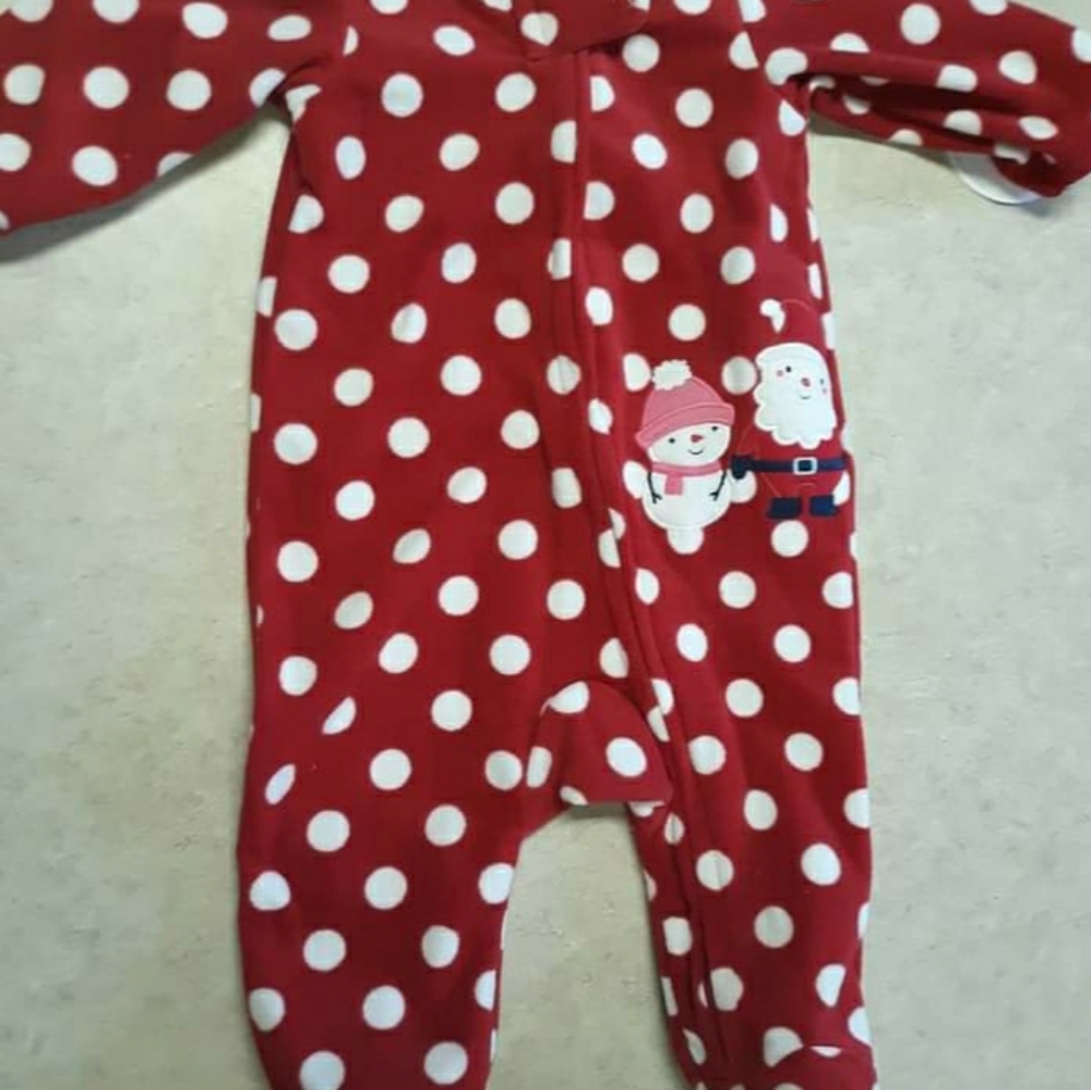 NWT Child of Mine Christmas sleeper 0-3 mos